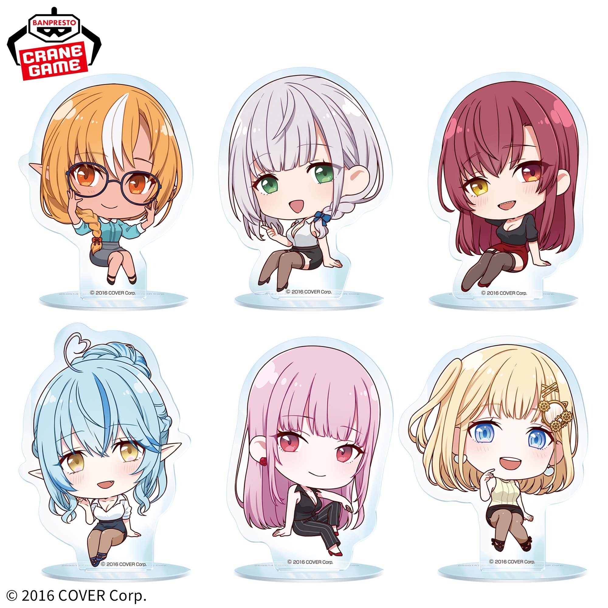 ホロライブ #hololive IF petit -Relax time-スタンド付きアクリルプレート Office style ver. vol.1のプライズ画像