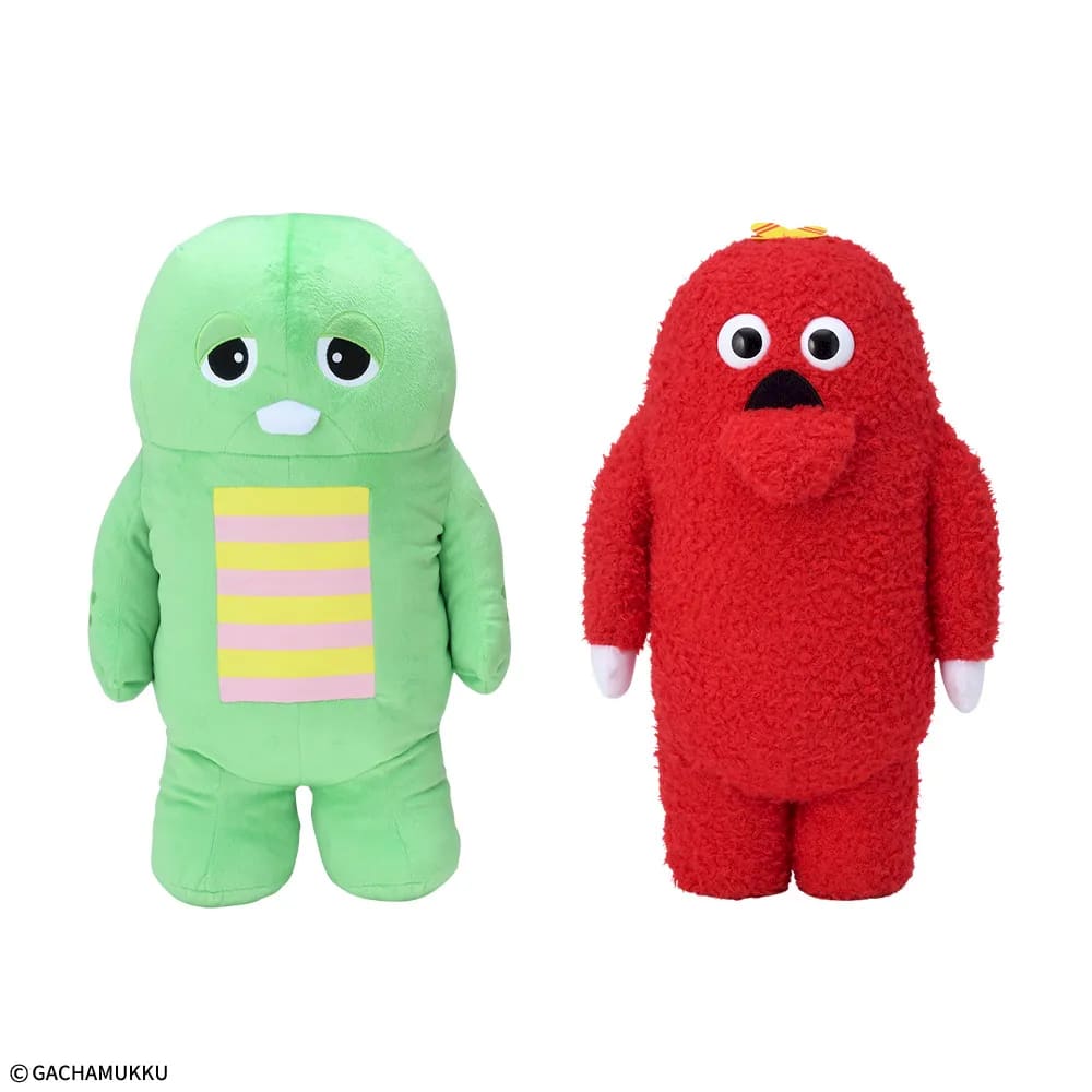 ガチャピン・ムック 「みんなともだちの日」 スーパーラージぬいぐるみのプライズ画像