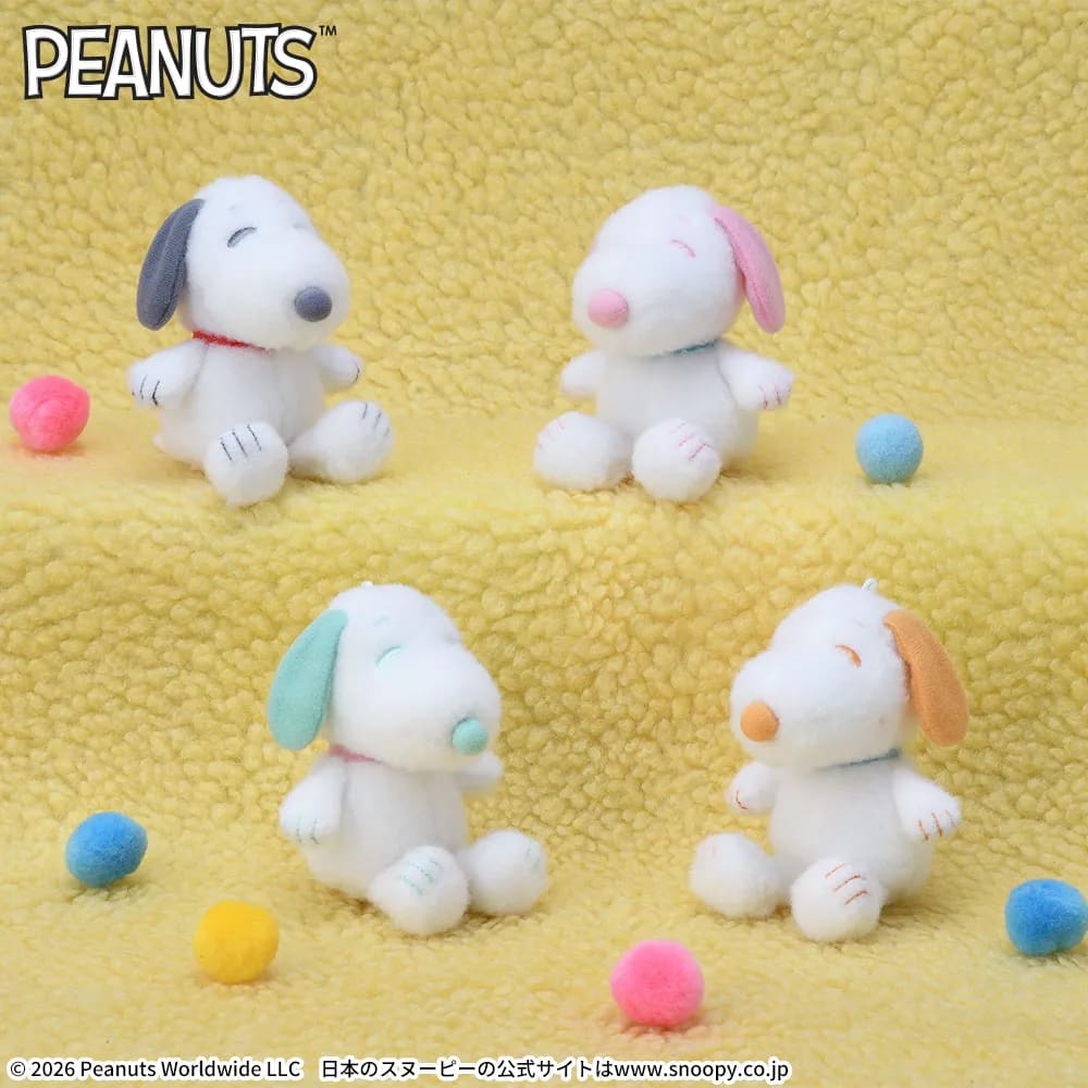 SNOOPY™ マスコット ふわっとカラフルのプライズ画像