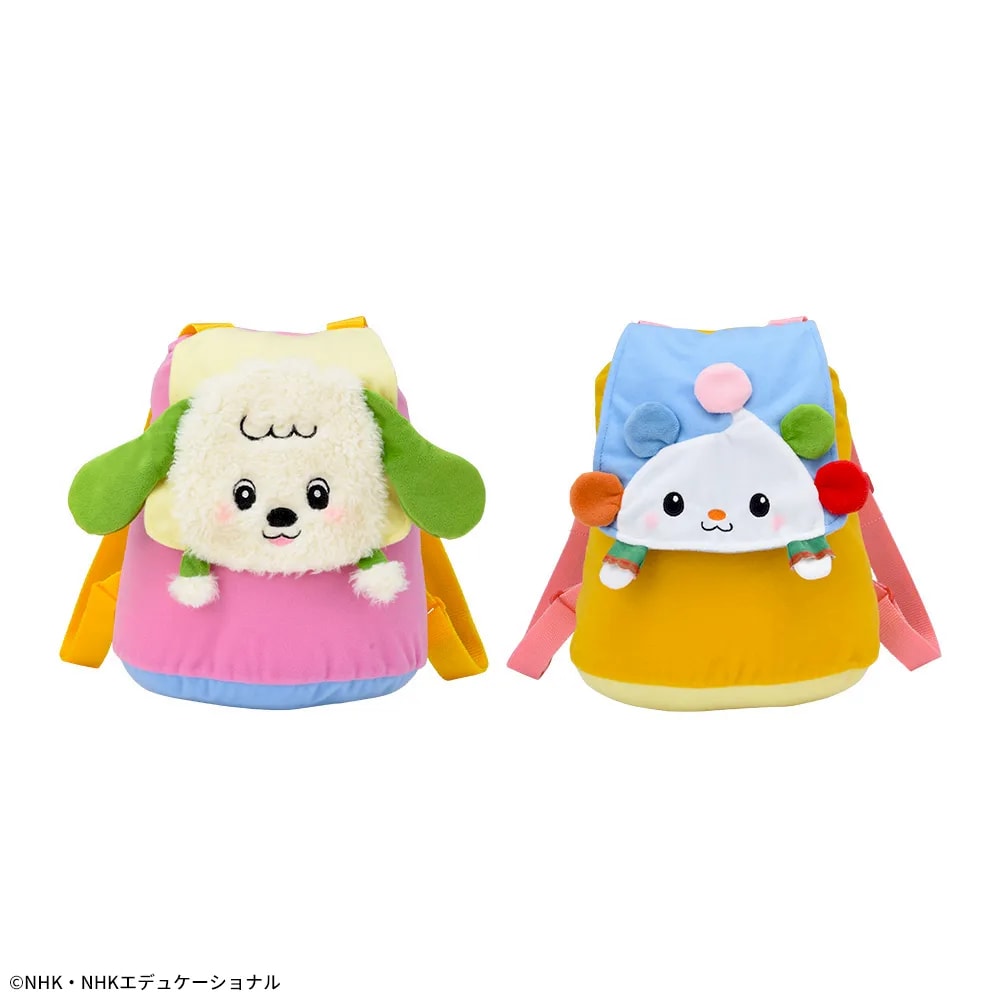 NHKいないいないばあっ！ ワンワン&ぽぅぽのプレミアムフェイスリュックのプライズ画像
