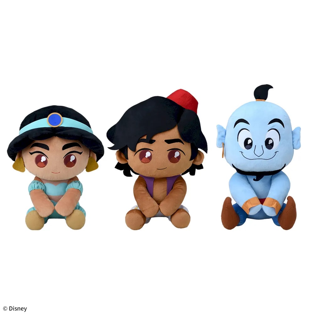 ジャスミン&アラジン&ジーニー うるりぃみぃ ぬいぐるみのプライズ画像