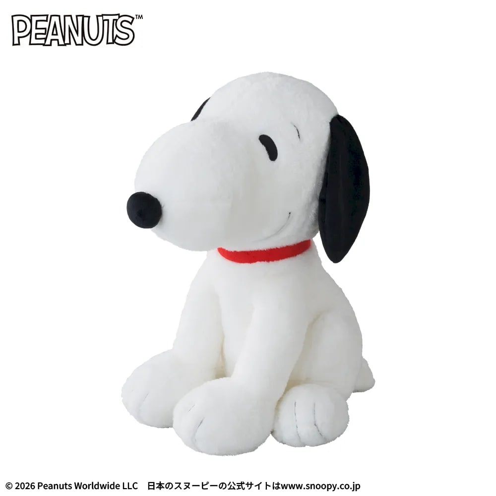 SNOOPY™ スーパーラージぬいぐるみ おすわりポーズのプライズ画像