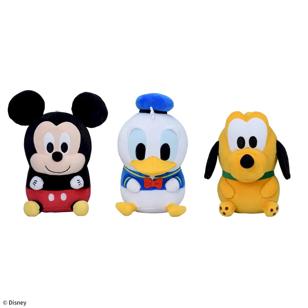 ミッキー&フレンズ ぽちゃちま ぬいぐるみのプライズ画像