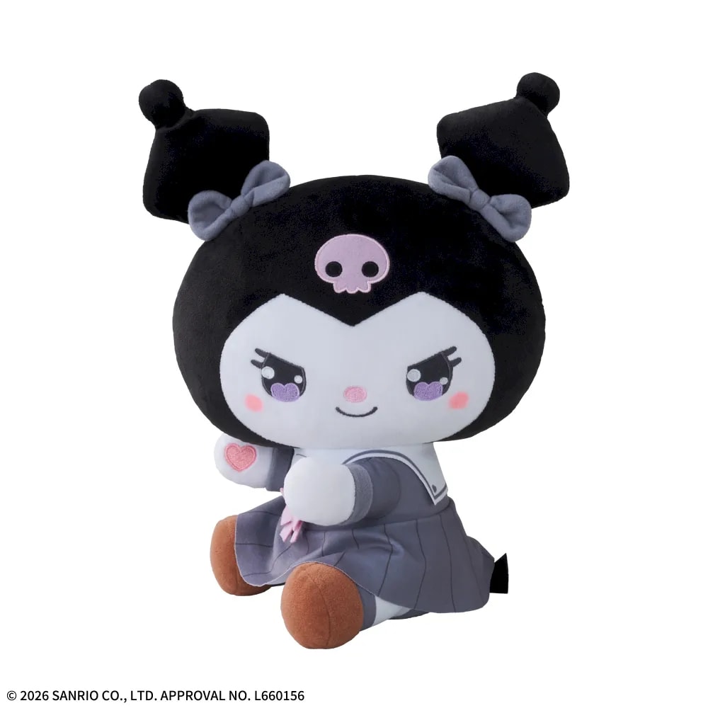 ゆるかわ サンリオキャラクターズ Lぬいぐるみ“クロミ” YK学園高等部のプライズ画像