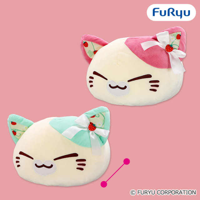 ねむネコ いちごのアフタヌーンティーBIGぬいぐるみのプライズ画像