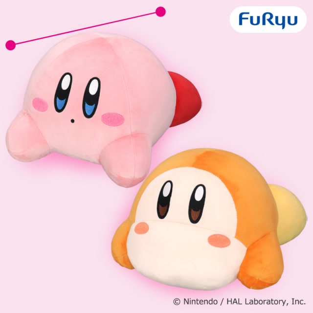 星のカービィ いっしょにごろりんカービィとワドルディBIGぬいぐるみのプライズ画像