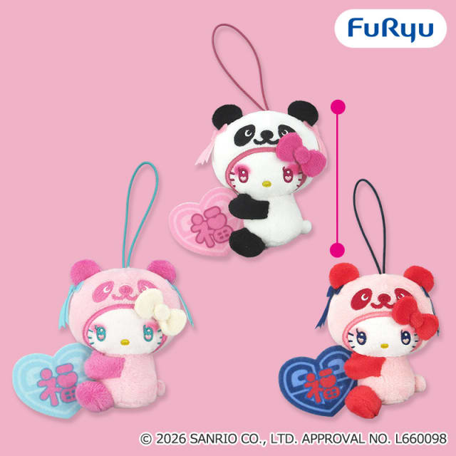 パンダ ハローキティ 中華ロリータマスコットのプライズ画像