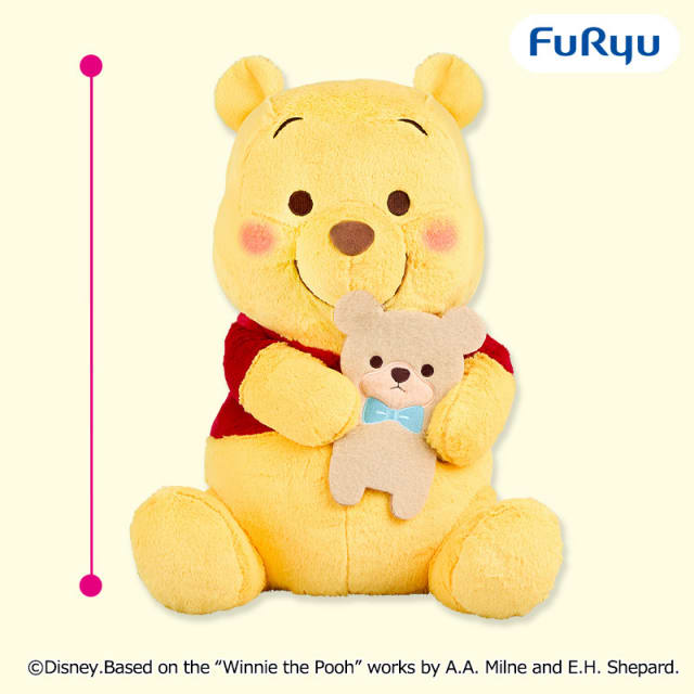 くまのプーさん FukuFuku 超超BIGぬいぐるみ～くまさんだっこ～のプライズ画像