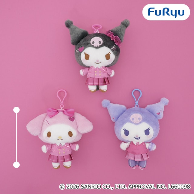 マイメロディ・クロミ くりっぴぃ ぬいぐるみ～エンジョイスクール～のプライズ画像