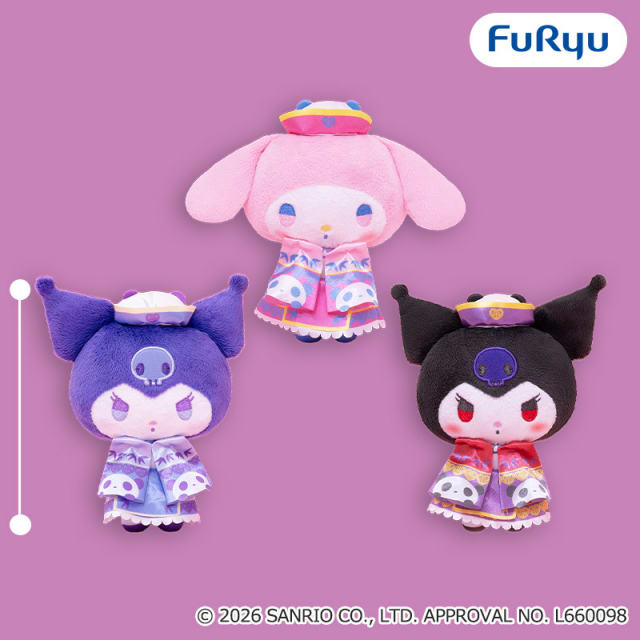 マイメロディ・クロミ ロリータキョンシーぬいぐるみのプライズ画像