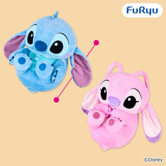 ディズニー スティッチ 寝そべりコロコロ BIGぬいぐるみのプライズ画像