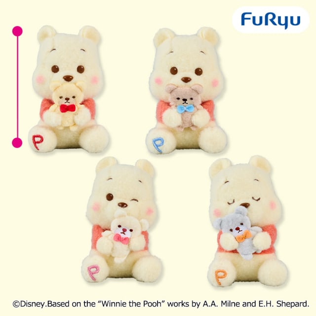 くまのプーさん ミルキーボア マスコット～くまさんだっこ～のプライズ画像