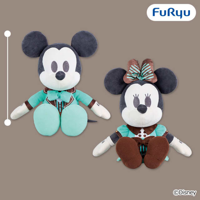 ミッキーマウス＆ミニーマウス デココレ チョコミントBIGぬいぐるみのプライズ画像