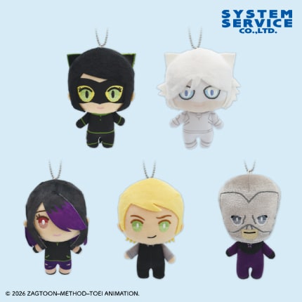 ミラキュラス レディバグ＆シャノワール デフォルメぬいぐるみ Part3のプライズ画像