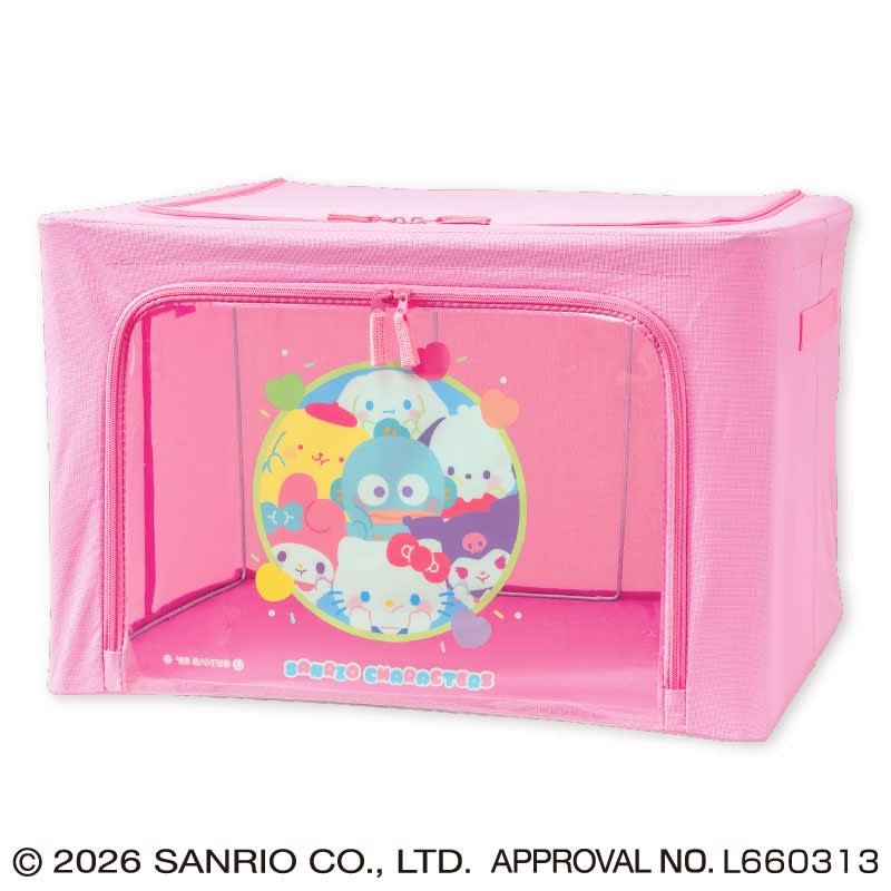 サンリオキャラクターズ ぷにきゅきゅ窓付き収納ボックスのプライズ画像