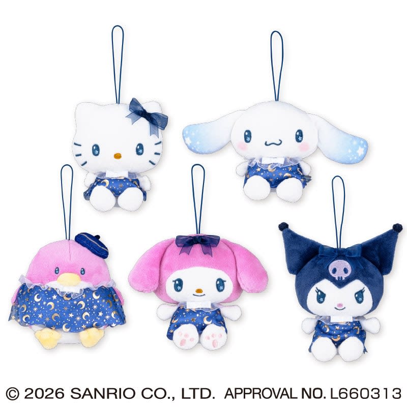 サンリオキャラクターズ キラキラ夜空ちょいデカマスコットのプライズ画像