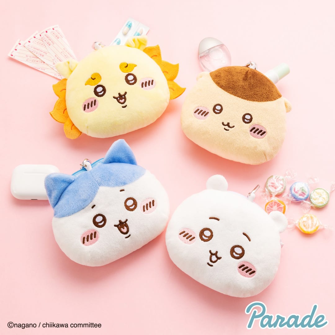 ちいかわ ぬいぐるみパスケースポーチ①のプライズ画像