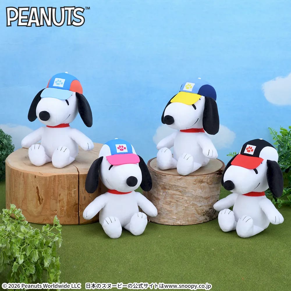 SNOOPY™ ぬいぐるみ カラフルキャップのプライズ画像
