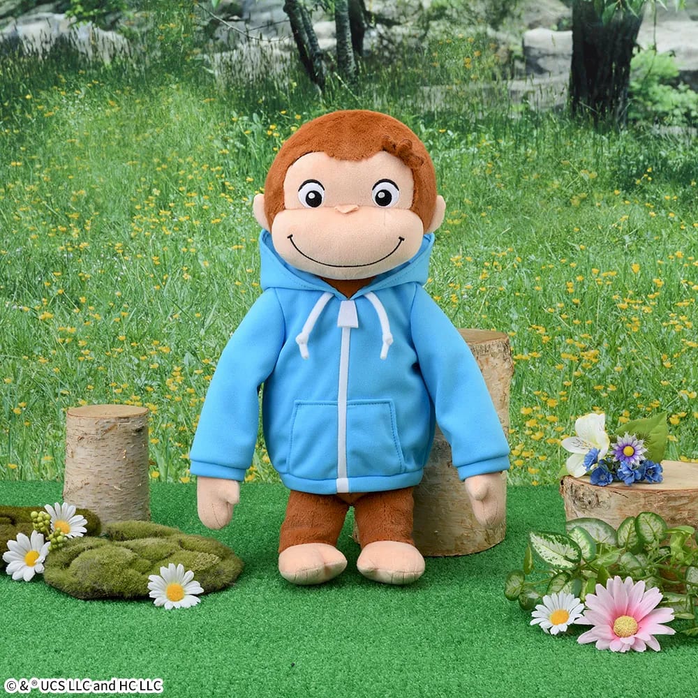 おさるのジョージ LLぬいぐるみ フーディーのプライズ画像