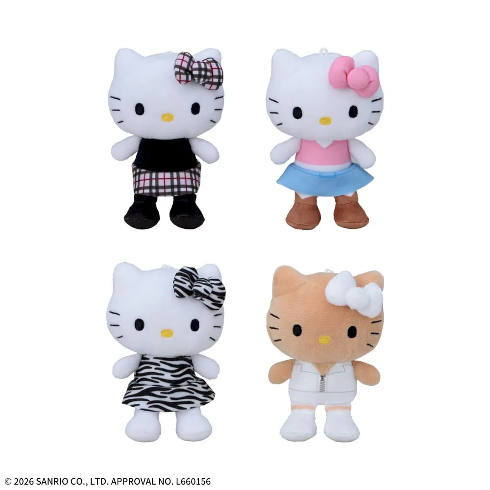 ハローキティ マスコット ×〇×〇ギャル Vol.3のプライズ画像
