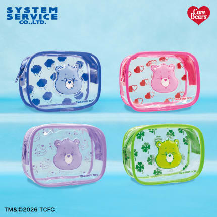 Care Bears ぷくぷくフェイスクリアポーチのプライズ画像
