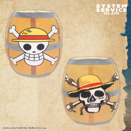 Netflixシリーズ実写版「ONE PIECE」シーズン2 樽型もちもち腕枕クッションのプライズ画像