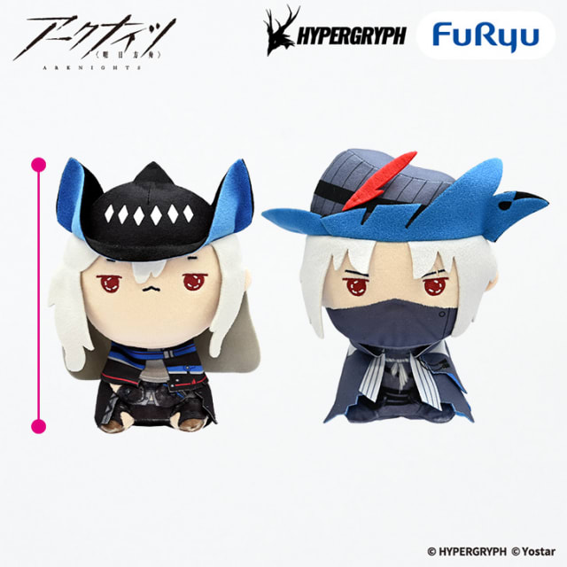 アークナイツ もちぴこぬいぐるみースカジとウルピアヌスーのプライズ画像