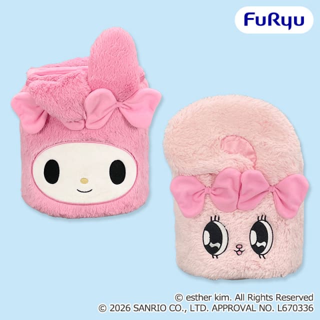 エスターバニー×マイメロディ バニティポーチのプライズ画像