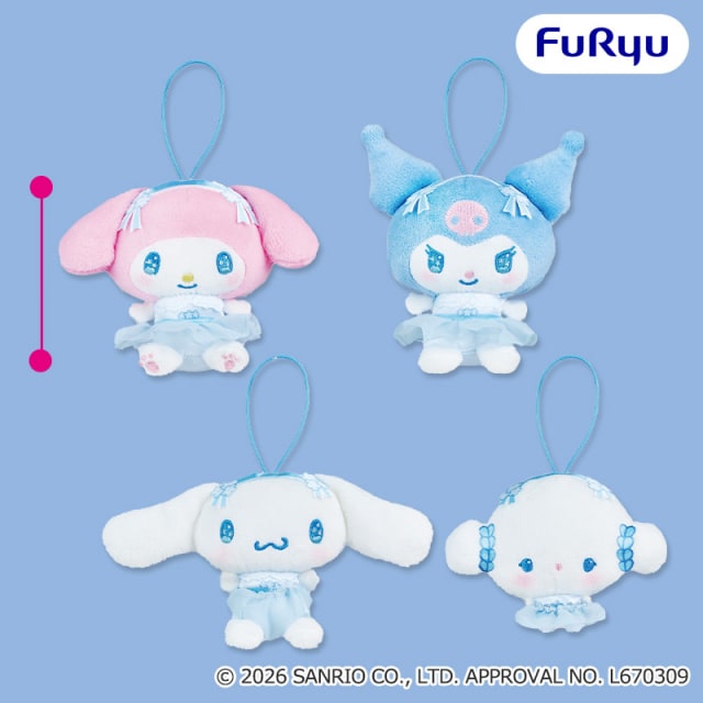 サンリオキャラクターズ ネモフィラマスコットのプライズ画像