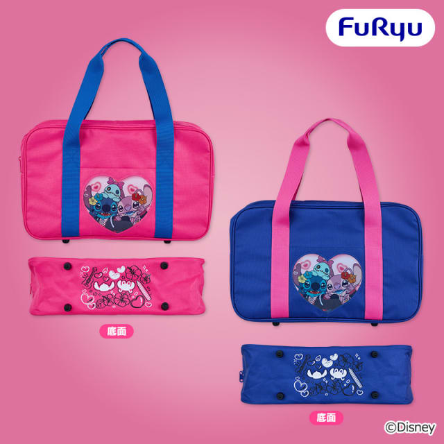 ディズニー スティッチ ぎゃるKAWAふぉと スクールバッグ風バッグのプライズ画像