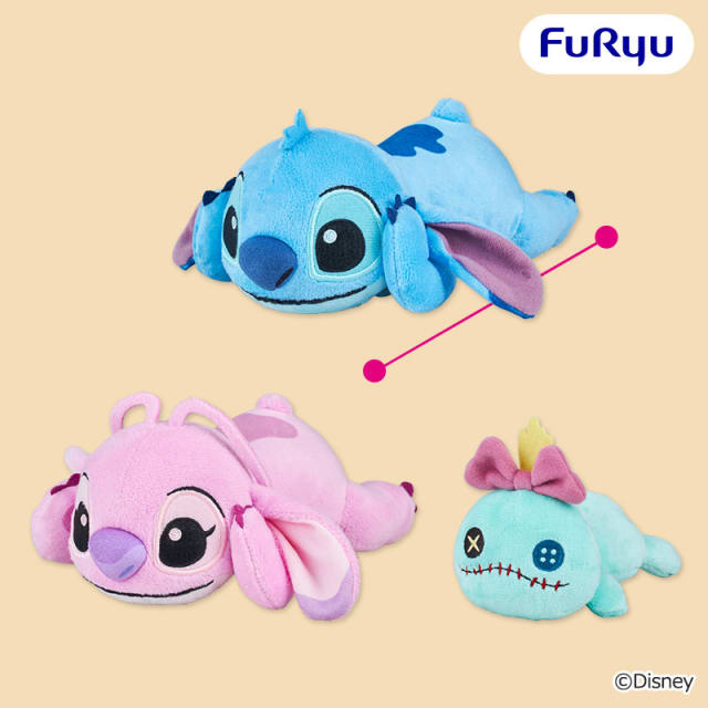ディズニー スティッチ 重ねてごろん ぬいぐるみのプライズ画像