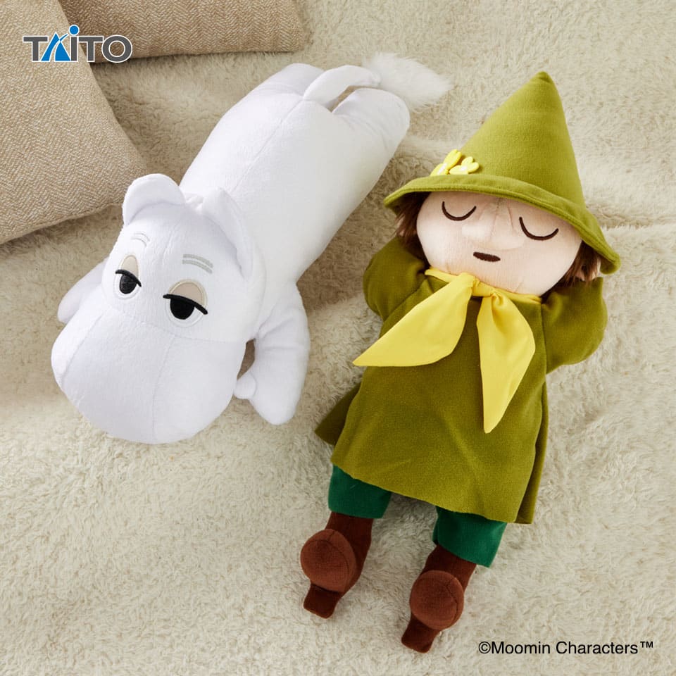 ムーミン SLサイズぬいぐるみ のんびりムーミン＆スナフキンのプライズ画像