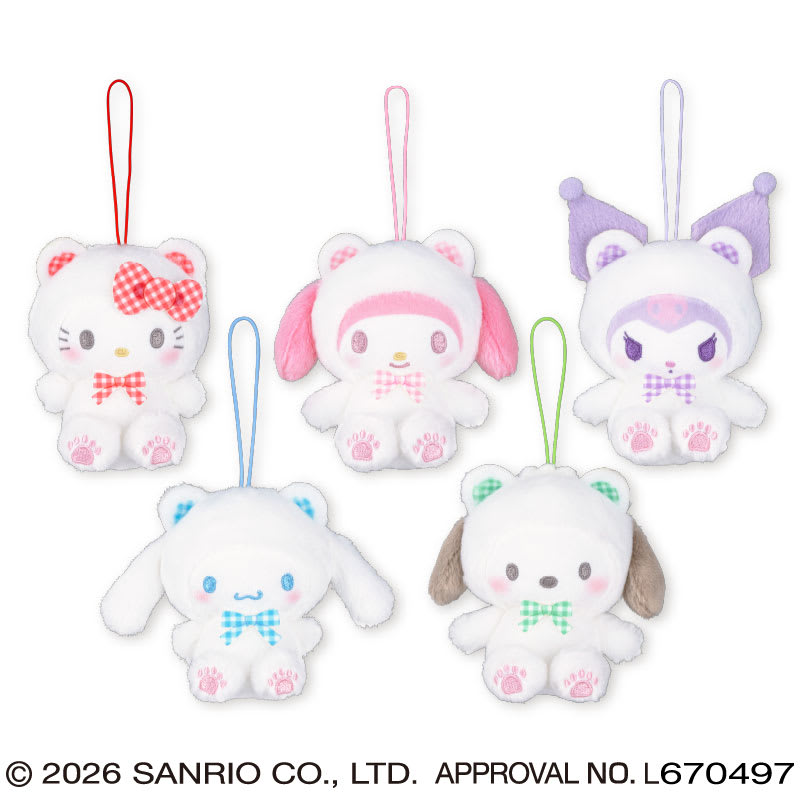 サンリオキャラクターズ チェックベアちょいデカマスコットのプライズ画像
