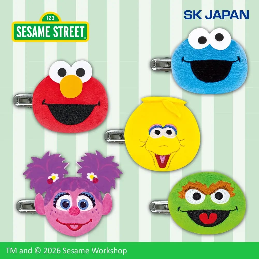 セサミストリート ぬいぐるみ前髪クリップのプライズ画像