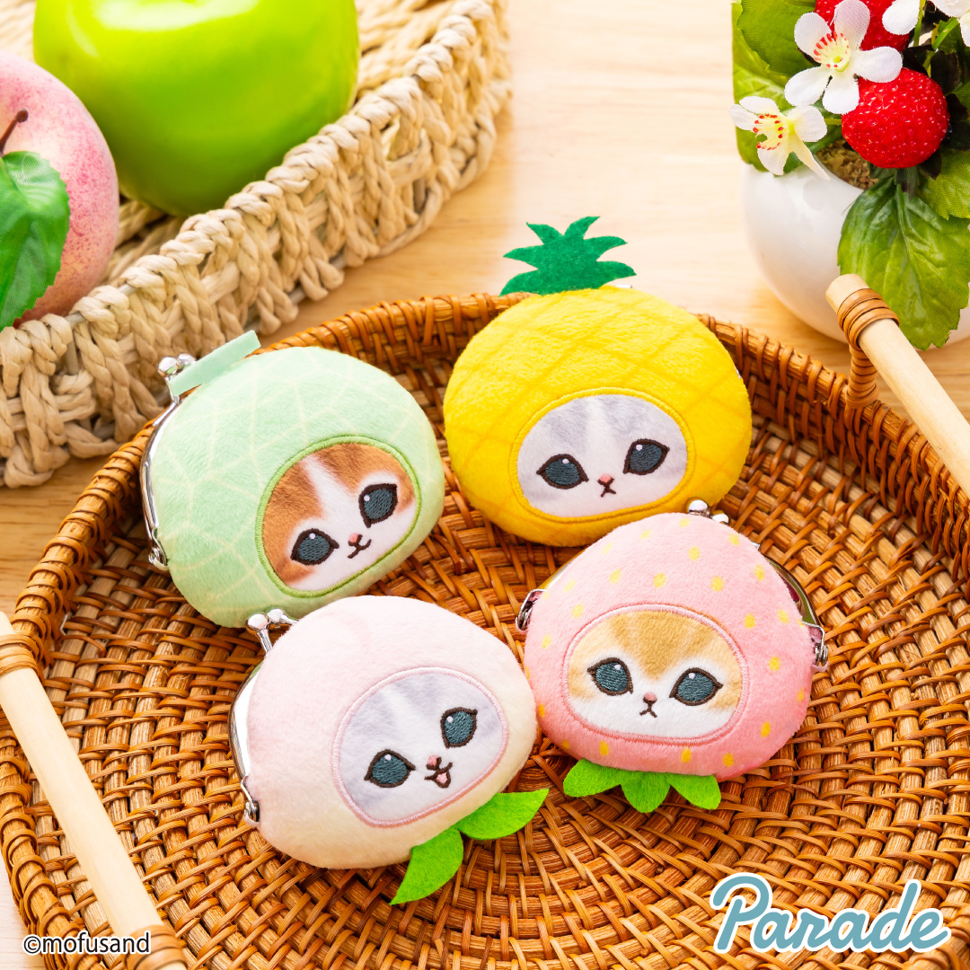 mofusand フルーツにゃんミニがまぐちのプライズ画像