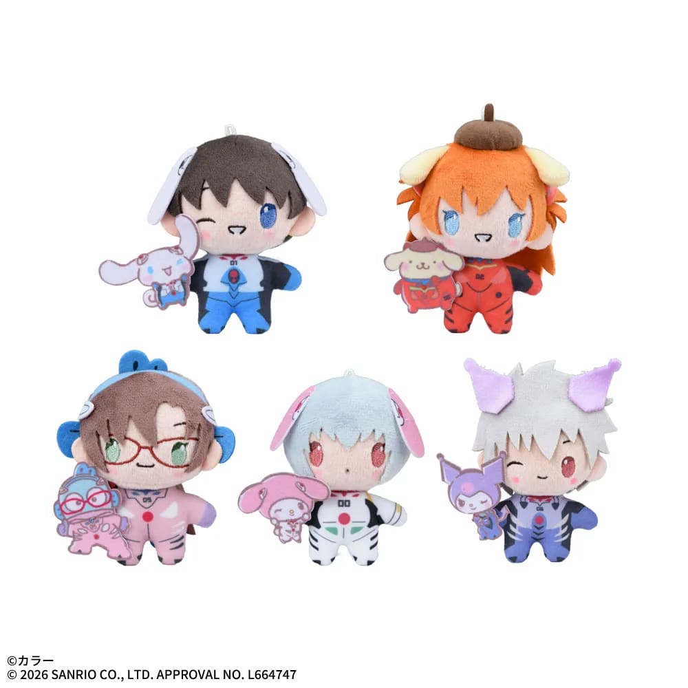 エヴァンゲリオン×サンリオキャラクターズ マスコットのプライズ画像