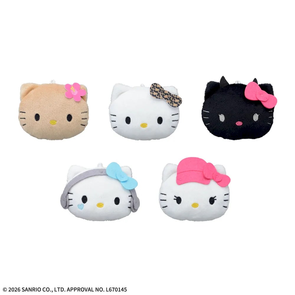 ハローキティ フェイスマスコット ×〇×〇ギャルのプライズ画像