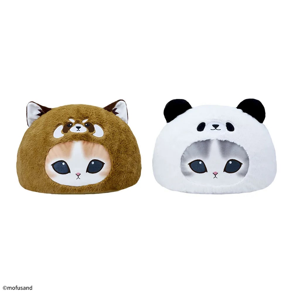 mofusand プレミアムドームクッション“レッサーパンダにゃん&パンダにゃん”のプライズ画像
