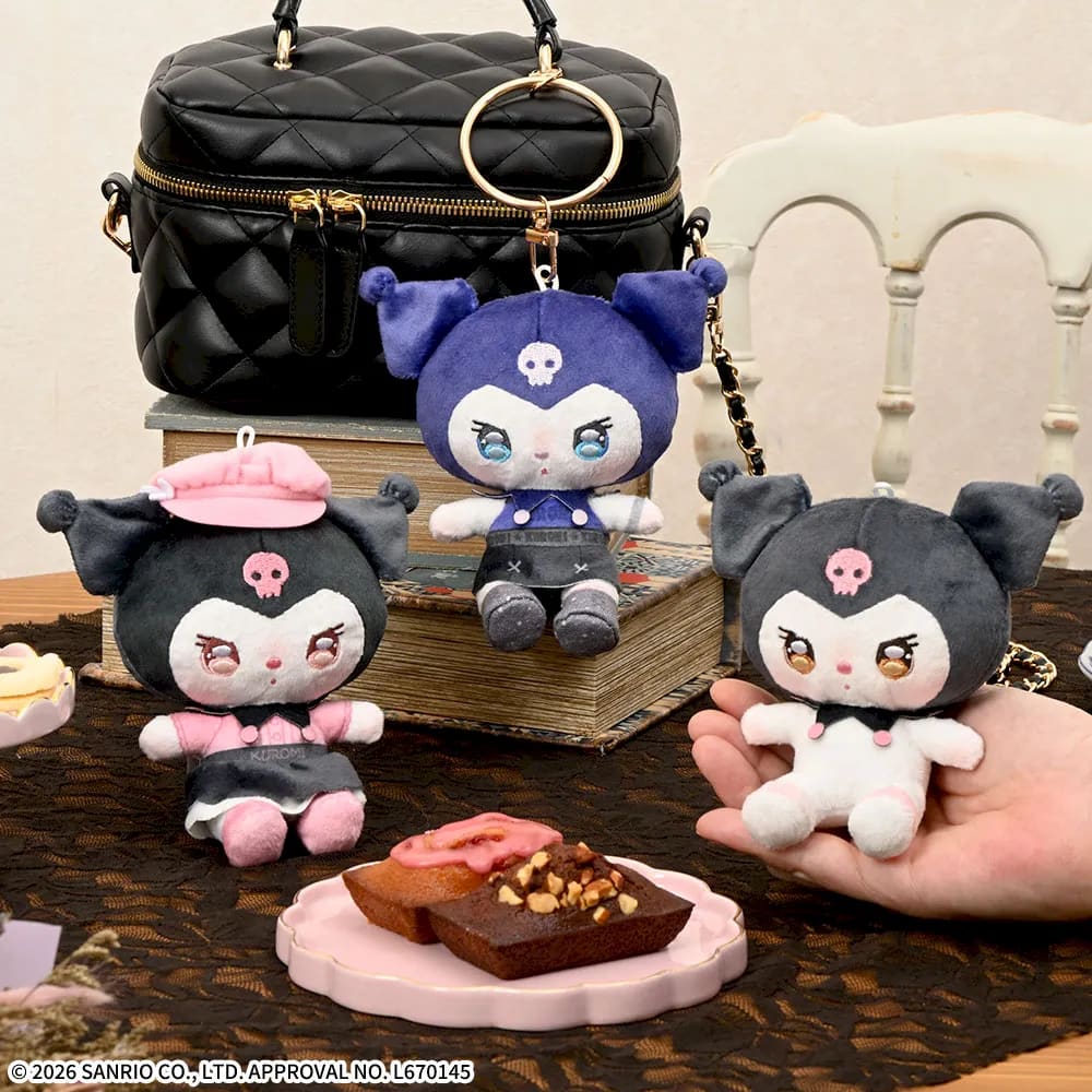ゆるかわ サンリオキャラクターズ あいぬい ミニぬいぐるみ“クロミ”のプライズ画像
