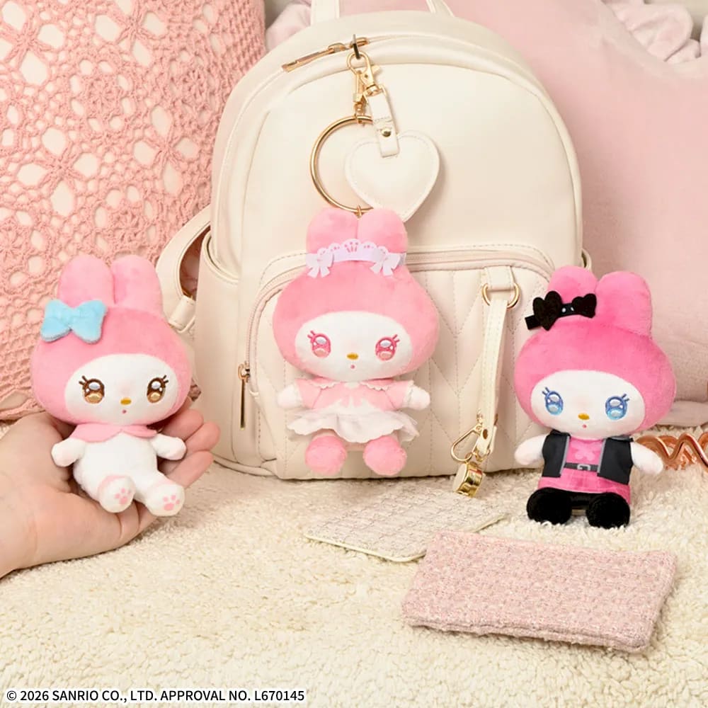 ゆるかわ サンリオキャラクターズ あいぬい ミニぬいぐるみ“マイメロディ”のプライズ画像