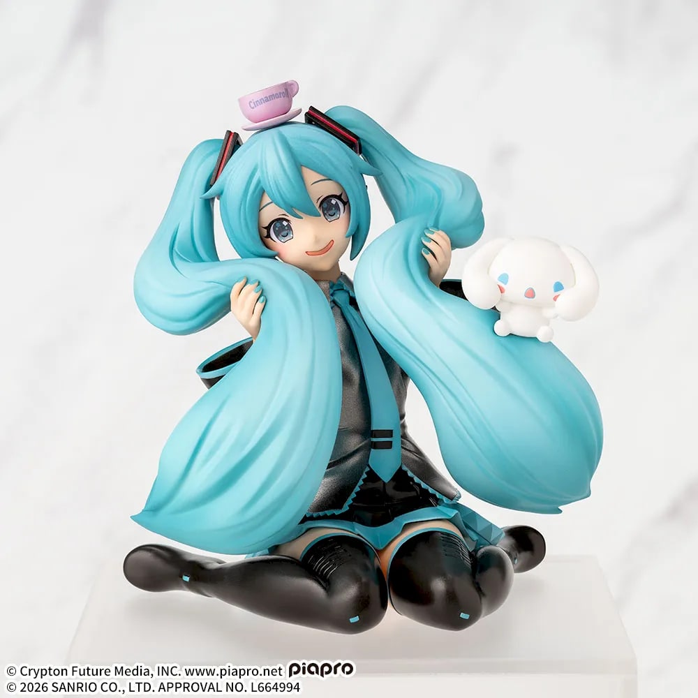 初音ミク×シナモロール ちょこのせ プレミアムフィギュア‐初音ミク×シナモロール‐もふっとVer.のプライズ画像
