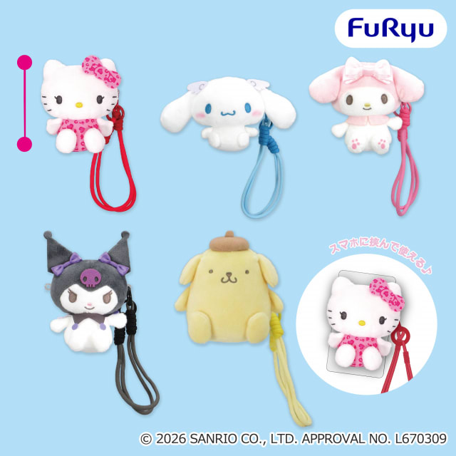 サンリオキャラクターズ SANRIO FES 2026 カラフルリンクコーデ スマホストラップのプライズ画像