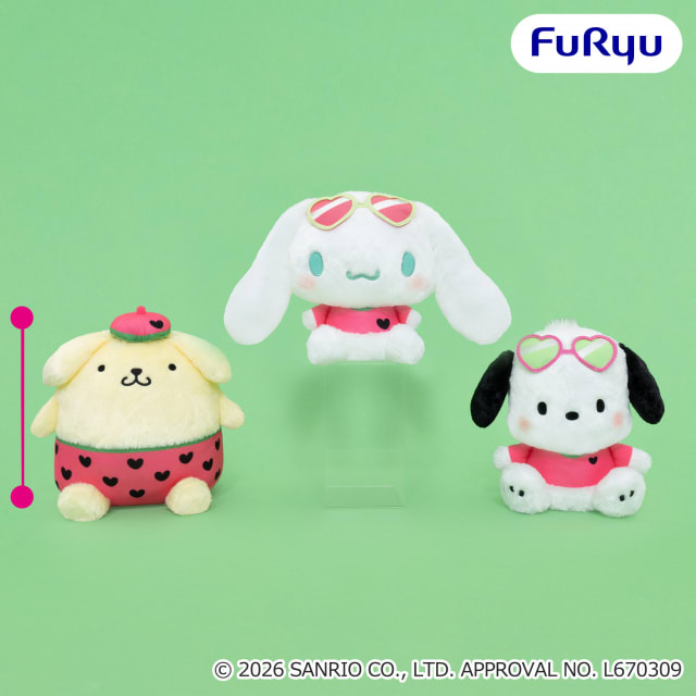 サンリオキャラクターズ スイカマニアBIGぬいぐるみのプライズ画像