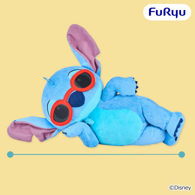 ディズニー スティッチ 横向き寝そべり 超BIGぬいぐるみ～サングラス～のプライズ画像