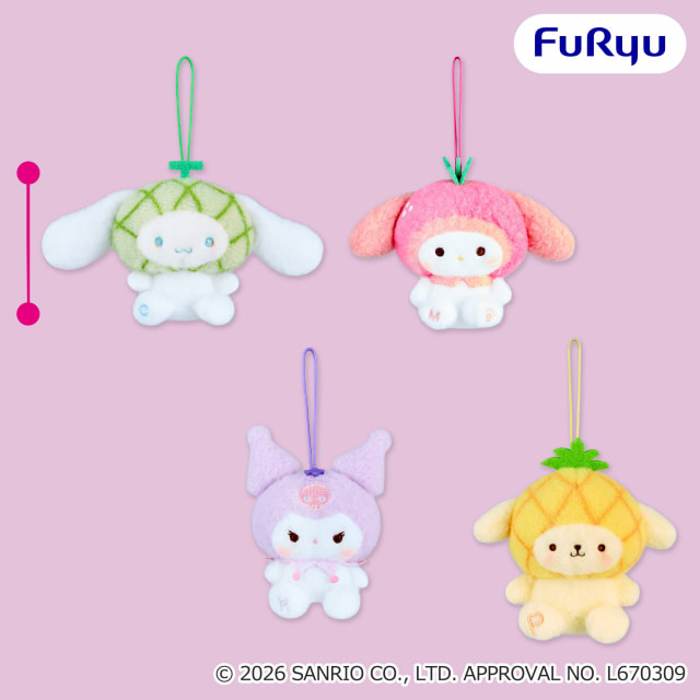 サンリオキャラクターズ ミルキーボア フルーツマスコットのプライズ画像