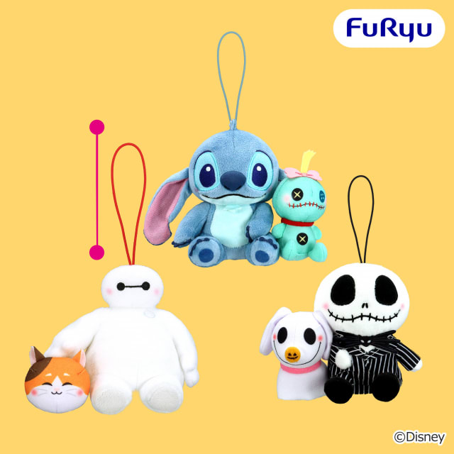 ディズニーキャラクター FukuFuku ペアマスコットのプライズ画像