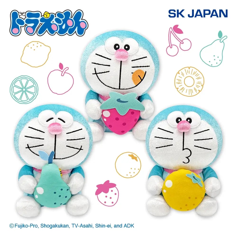 ドラえもん フルーツハグぬいぐるみのプライズ画像