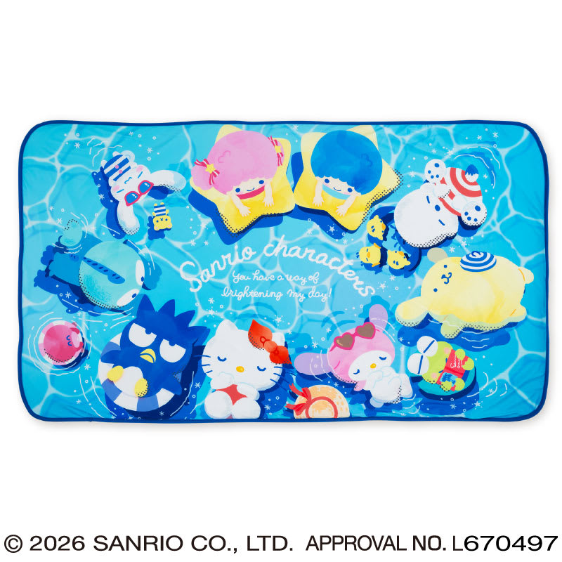 サンリオキャラクターズ サマーフローティングひんやりブランケットのプライズ画像