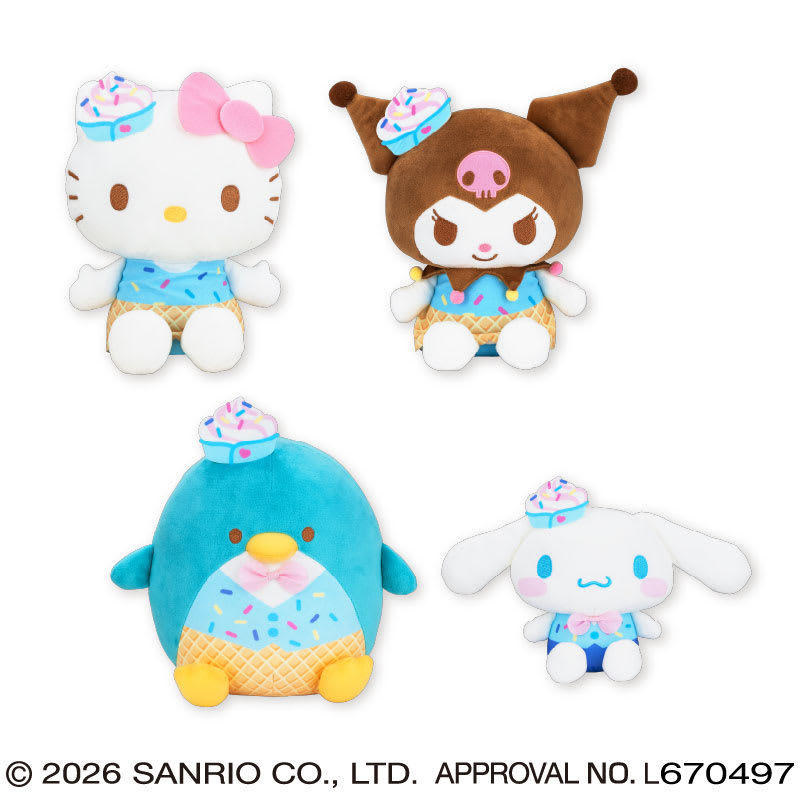 サンリオキャラクターズ アイスクリームパーラーちょいデカドールのプライズ画像