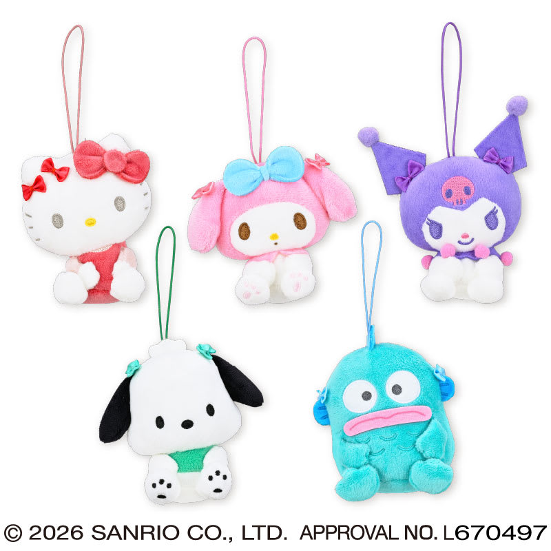 サンリオキャラクターズ リボンおすわりちょいデカマスコットのプライズ画像